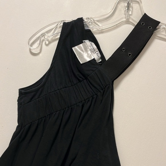 COPY - CHRISTIAN DIOR Black Top w/metal detail xs/s - Picture 2 of 3